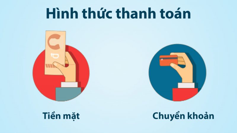 Hình thức thanh toán - nhôm kính AGC Việt Nam